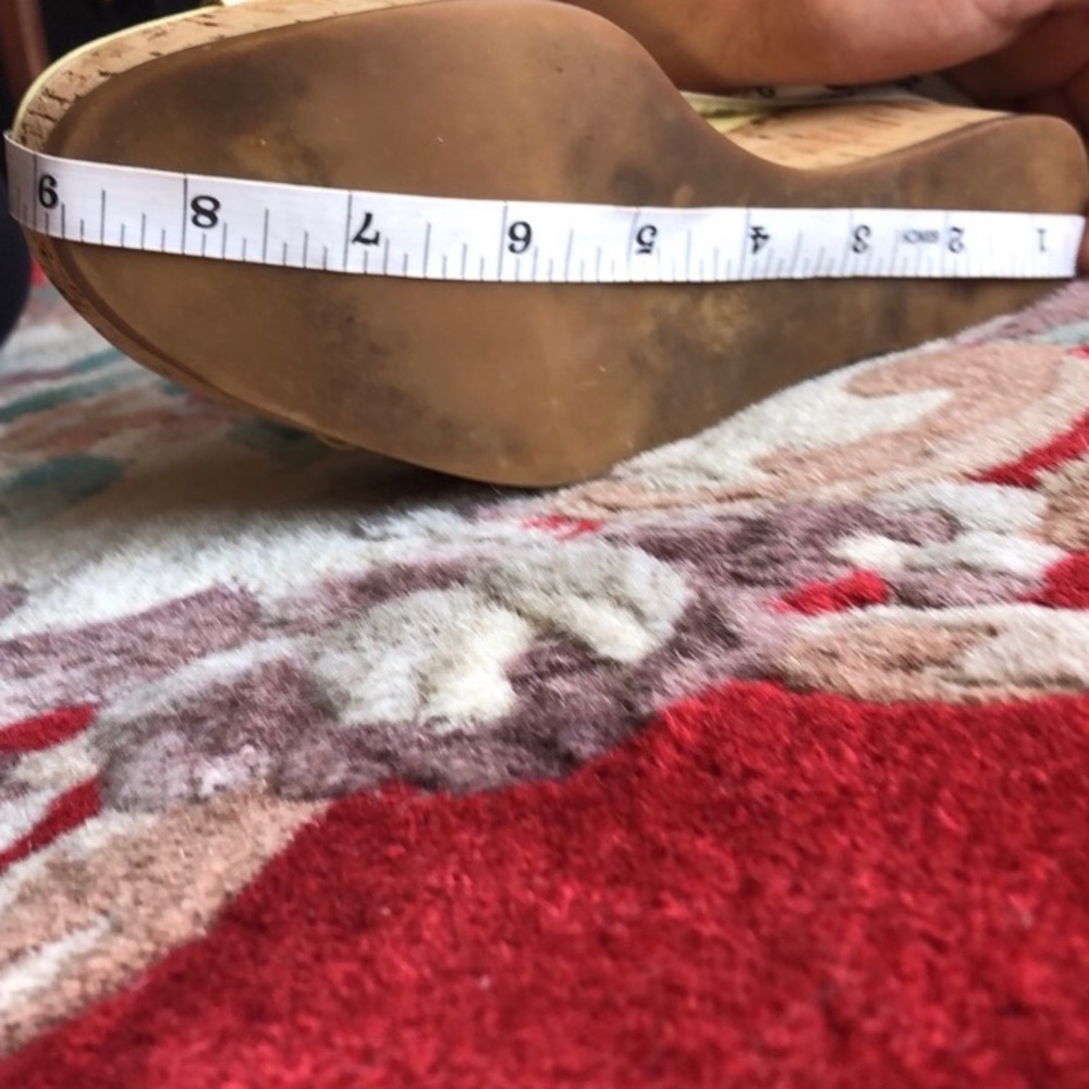 PRADA Patent Leather Cork Wedge Sandal Authentic - Picture 14 of 15